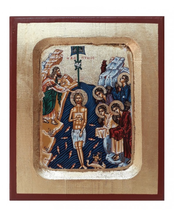Icona serigrafata Sant'Anna con Maria